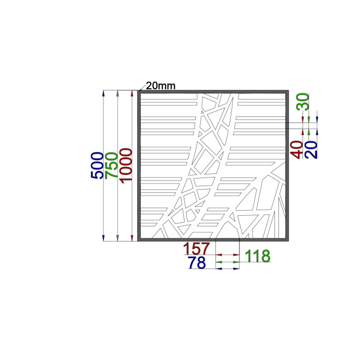 Designový plech Vzor C020