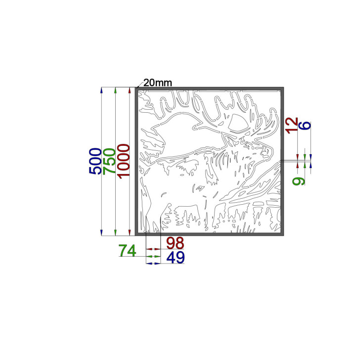 Dizajnový plech Vzor P012