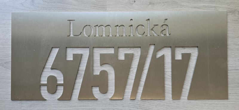 Realizace čísel domů – Číslo domu HN06 8