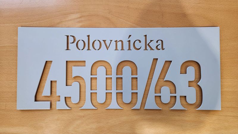 Realizace čísel domů – Číslo domu HN06 3
